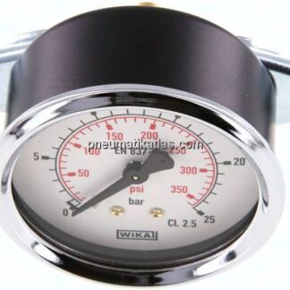Einbaumanometer, 3-kant-Frontring, 63mm, 0 - 25 bar