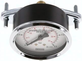 Einbaumanometer, 3-kant-Frontring, 63mm, 0 - 2,5 bar