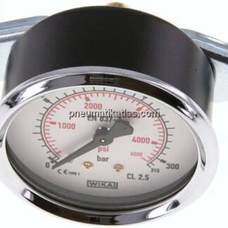 Einbaumanometer, 3-kant-Frontring, 63mm, 0 - 315 bar