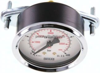 Einbaumanometer, 3-kant-Frontring, 63mm, 0 - 400 bar
