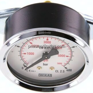 Einbaumanometer, 3-kant-Frontring, 63mm, 0 - 400 bar