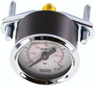 Einbaumanometer, 3-kant-Frontring, 40mm, 0 - 40 bar