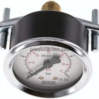Einbaumanometer, 3-kant-Frontring, 50mm, 0 - 4 bar