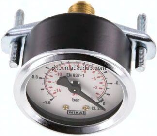 Einbaumanometer, 3-kant-Frontring, 50mm, -1 bis 0 bar
