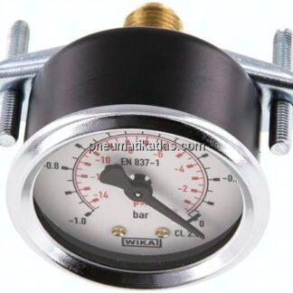 Einbaumanometer, 3-kant-Frontring, 50mm, -1 bis 0 bar