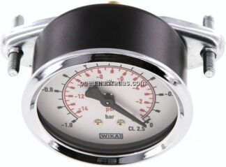 Einbaumanometer, 3-kant-Frontring, 63mm, -1 bis 0 bar