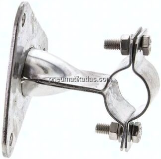 Messgerätehalter DIN 16281, 60mm Ausladung, 1.4571
