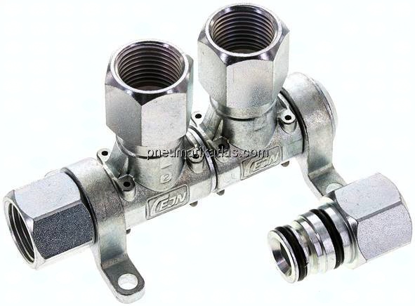 CEJN Multilink 2-fach Verteiler, mit Innengewinde G 1/2" als Abgang