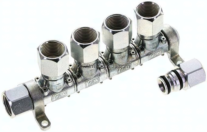 CEJN Multilink 4-fach Verteiler, mit Innengewinde G 1/2" als Abgang