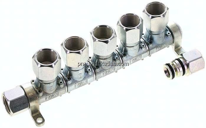CEJN Multilink 5-fach Verteiler, mit Innengewinde G 1/2" als Abgang