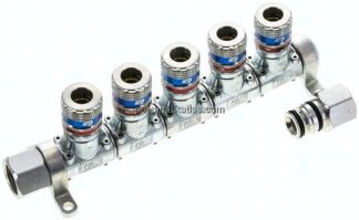 CEJN Multilink 5-fach Verteiler, mit Sicherheitskupplung eSafe als Abgang