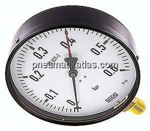 Manometer senkrecht, 160mm, 0 - 0,6 bar