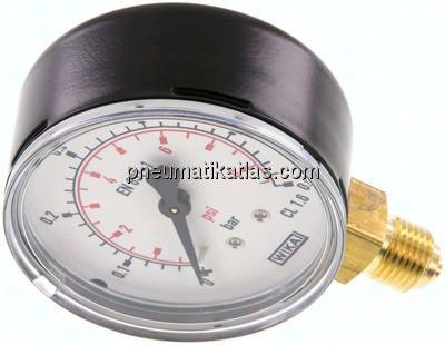 Manometer senkrecht (ST/Ms), 63mm, 0 - 0,6 bar, G 1/4"