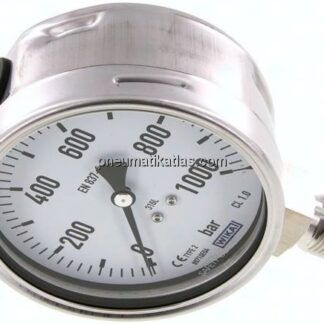 Chemie-Manometer senkrecht, 100mm, 0 - 1000 bar