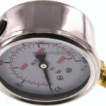 Glycerin-Manometer senkrecht (CrNi/Ms), 63mm, 0 - 1000 bar