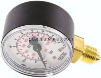 Manometer senkrecht (KU/Ms), 50mm, 0 - 100 bar, G 1/4"