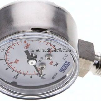 ES-Manometer senkrecht, 50mm, 0 - 100 bar, G 1/4"