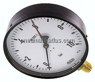 Manometer senkrecht, 160mm, 0 - 10 bar