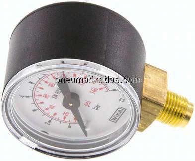 Manometer senkrecht (KU/Ms), 40mm, 0 - 10 bar, G 1/8"