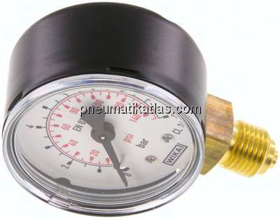 Manometer senkrecht (ST/Ms), 50mm, 0 - 10 bar, G 1/4"