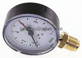 Manometer senkrecht, 80mm, 0 - 10 bar