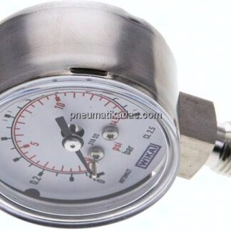 ES-Manometer senkrecht, 50mm, 0 - 1 bar, G 1/4"
