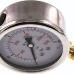 Glycerin-Manometer senkrecht (CrNi/Ms), 63mm, 0 - 160 bar