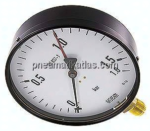 Manometer senkrecht, 160mm, 0 - 1,6 bar