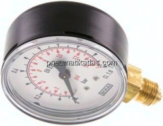Manometer senkrecht (ST/Ms), 63mm, 0 - 1 bar, G 1/4"