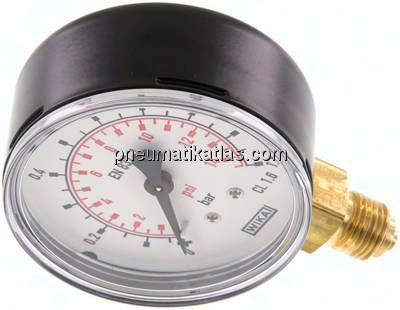 Manometer senkrecht (ST/Ms), 63mm, 0 - 1 bar, G 1/4"