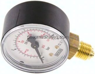 Manometer senkrecht (KU/Ms), 50mm, 0 - 16 bar, G 1/4"