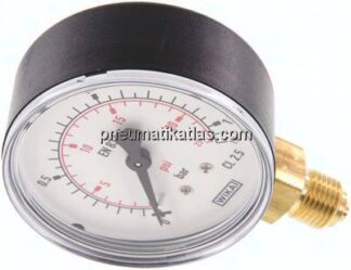 Manometer senkrecht (KU/Ms), 63mm, 0 - 1,6 bar, G 1/4"