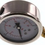 Glycerin-Manometer senkrecht (CrNi/Ms), 63mm, 0 - 1,6 bar