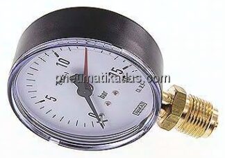 Manometer senkrecht, 80mm, 0 - 16 bar