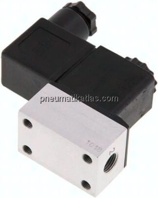 3/2-Wege Magnetventil, G 1/8", 24 V DC, Federrückstellung (NC)