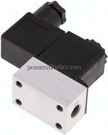 3/2-Wege Magnetventil, G 1/8", 24 V DC, Federrückstellung (NC)
