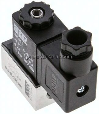3/2-Wege Magnetventil, G 1/8", 24 V AC, Federrückstellung (NC)