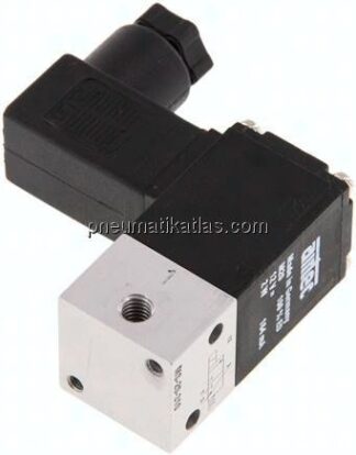3/2-Wege Magnetventil, M 5, 12 V DC, Federrückstellung (NC)
