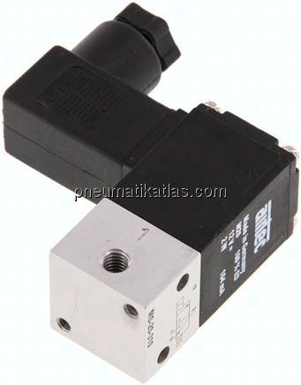 3/2-Wege Magnetventil, M 5, 24 V DC, Federrückstellung (NC)