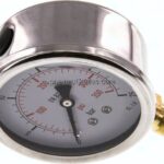 Glycerin-Manometer senkrecht (CrNi/Ms), 63mm, 0 - 25 bar