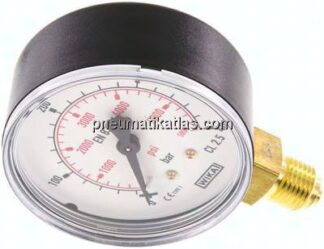 Manometer senkrecht (KU/Ms), 63mm, 0 - 400 bar, G 1/4"
