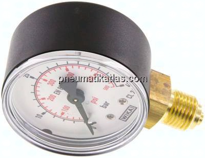 Manometer senkrecht (KU/Ms), 50mm, 0 - 40 bar, G 1/4"