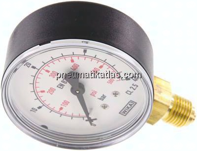Manometer senkrecht (KU/Ms), 63mm, 0 - 40 bar, G 1/4"