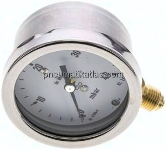Manometer senkrecht 63mm, 0 - 40 mbar, G 1/4"