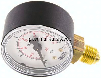 Manometer senkrecht (KU/Ms), 50mm, 0 - 4 bar, G 1/4"