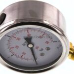Glycerin-Manometer senkrecht (CrNi/Ms), 63mm, 0 - 4 bar