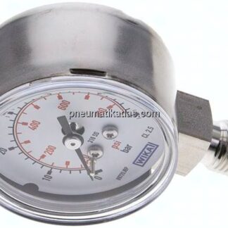 ES-Manometer senkrecht, 50mm, 0 - 60 bar, G 1/4"