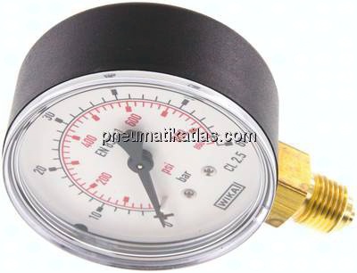 Manometer senkrecht (KU/Ms), 63mm, 0 - 60 bar, G 1/4"