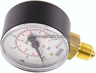 Manometer senkrecht (KU/Ms), 50mm, 0 - 6 bar, G 1/4"