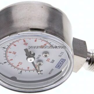 ES-Manometer senkrecht, 50mm, 0 - 6 bar, G 1/4"